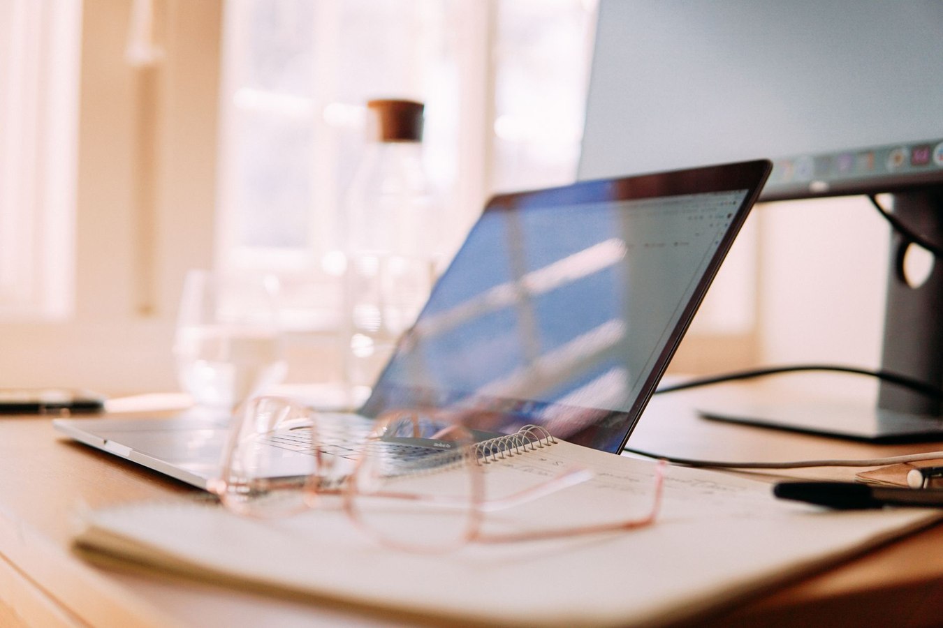Accumulated dust and debris on office surfaces showing environmental health impact